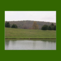 Mountains & Pond Postcard by BoyScoutTroop102 Mountains & Pond Postcard