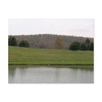 Mountains & Pond Postcard
