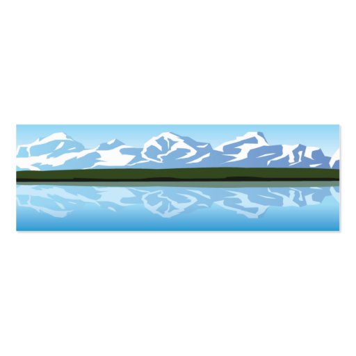 Mountains - Skinny Business Cards (back side)