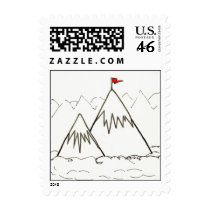 Mountains stamp