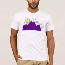 Mountains with snow t-shirts by Bushka Mountains with snow t-shirts