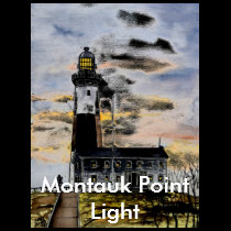 mountauk point lighthouse, New York t shirt