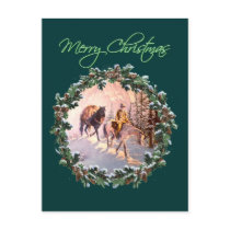 MOUNTIAN MAN & WREATH by SHARON SHARON SHARPE postcards by sharonsharpe MOUNTIAN MAN & WREATH by SHARON SHARON SHARPE postcards