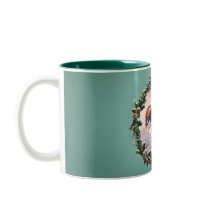 MOUNTIAN MAN & WREATH by SHARON SHARPE mugs by sharonsharpe MOUNTIAN MAN & WREATH by SHARON SHARPE mugs