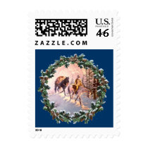 MOUNTIAN MAN & WREATH by SHARON SHARPE postage