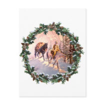 MOUNTIAN MAN & WREATH by SHARON SHARPE postcards by sharonsharpe MOUNTIAN MAN & WREATH by SHARON SHARPE postcards