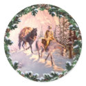 MOUNTIAN MAN & WREATH by SHARON SHARPE stickers by sharonsharpe MOUNTIAN MAN & WREATH by SHARON SHARPE stickers