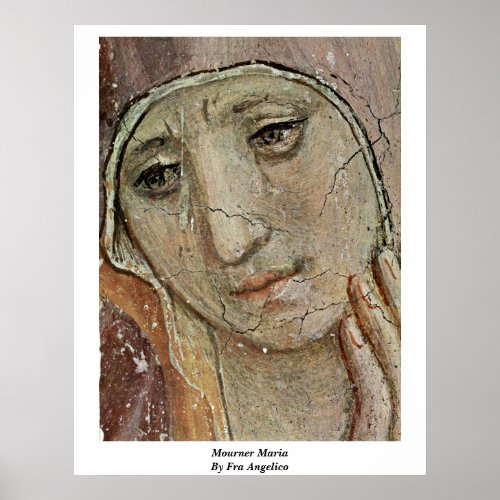 Mourner Maria By Fra Angelico Poster