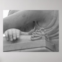 "Mourning Angel" Black & White Print posters