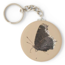 Mourning Cloak butterfly ~ keychain