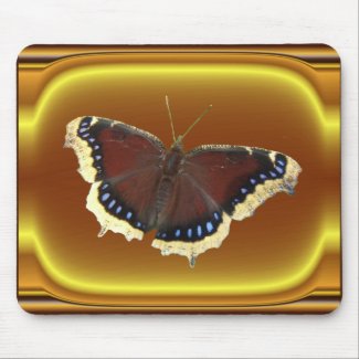 Mourning Cloak butterfly ~ mousepad mousepad