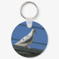 Mourning Dove on Deck keychains
