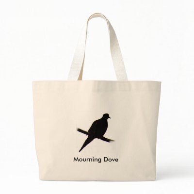 Mourning Dove silhouette Bag by naturalphotos