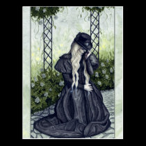 Mourning Garden postcard postcards