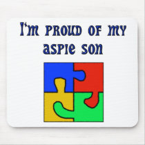 Mous pad - I'm proud of my son mousepads by autismRUs Mous pad - I'm proud of my son mousepads