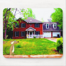 Mouse and a House mousepads by Hoffard Mouse and a House mousepads