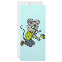 Mouse and Butterfly Rack Card Design