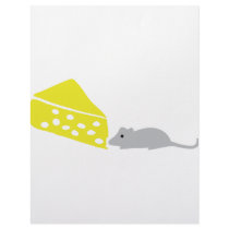mouse and cheese icon letterhead template