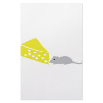 mouse and cheese icon stationery