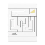 Mouse and Cheese Maze Post Card