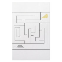 Mouse and Cheese Maze stationery