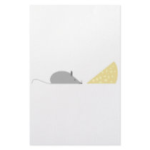 Mouse and Cheese Stationery Design