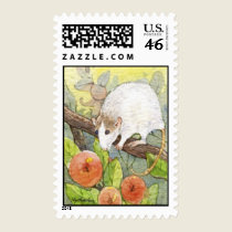 Mouse and Cherries Stamp