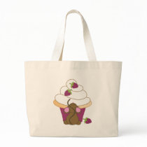 Mouse and Cupcake Canvas Bag