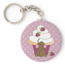 Mouse and Cupcake Keychains