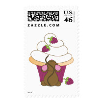 Mouse and Cupcake Stamp