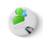 Mouse and social media icon concept buttons