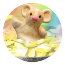 Mouse at the end of the rainbow stickers