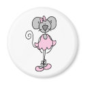 Mouse Ballerina Magnet by stick_figures Mouse Ballerina Magnet