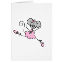 Mouse Ballerina One Card