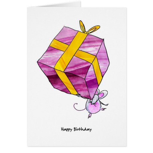 Mouse birthday card