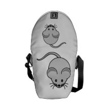 Mouse cartoon courier bag