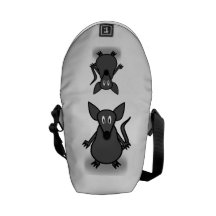 Mouse cartoon messenger bags