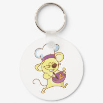 Mouse Chef Making Cake keychains by toddlersplace Mouse Chef Making Cake keychains