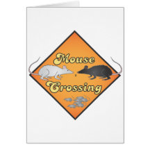 Mouse Crossing Cards