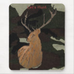 Mouse - Deer on Camouflage background Mousepad