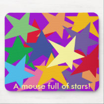 Mouse Full of Stars Mousepad by MarciaCox Mouse Full of Stars Mousepad