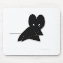 MOUSE...in black and white Mousepad