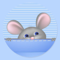 Mouse In Pocket stickers