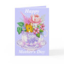 Mouse In Teacup Mother's Day Card (Customizable)