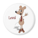 mouse love boy, love! magnet. by graphicdoodles mouse love boy, love! magnet.