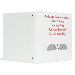 mouse love, Bride and Groom's NamesA Love Story... Vinyl Binder