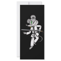 Mouse Martial Arts Rack Card Design