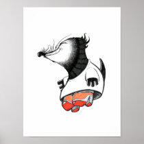 Mouse Monster From Below Print