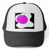 Mouse on a circle trucker hat
