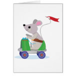 Mouse on a Skate Scooter Blank Cards